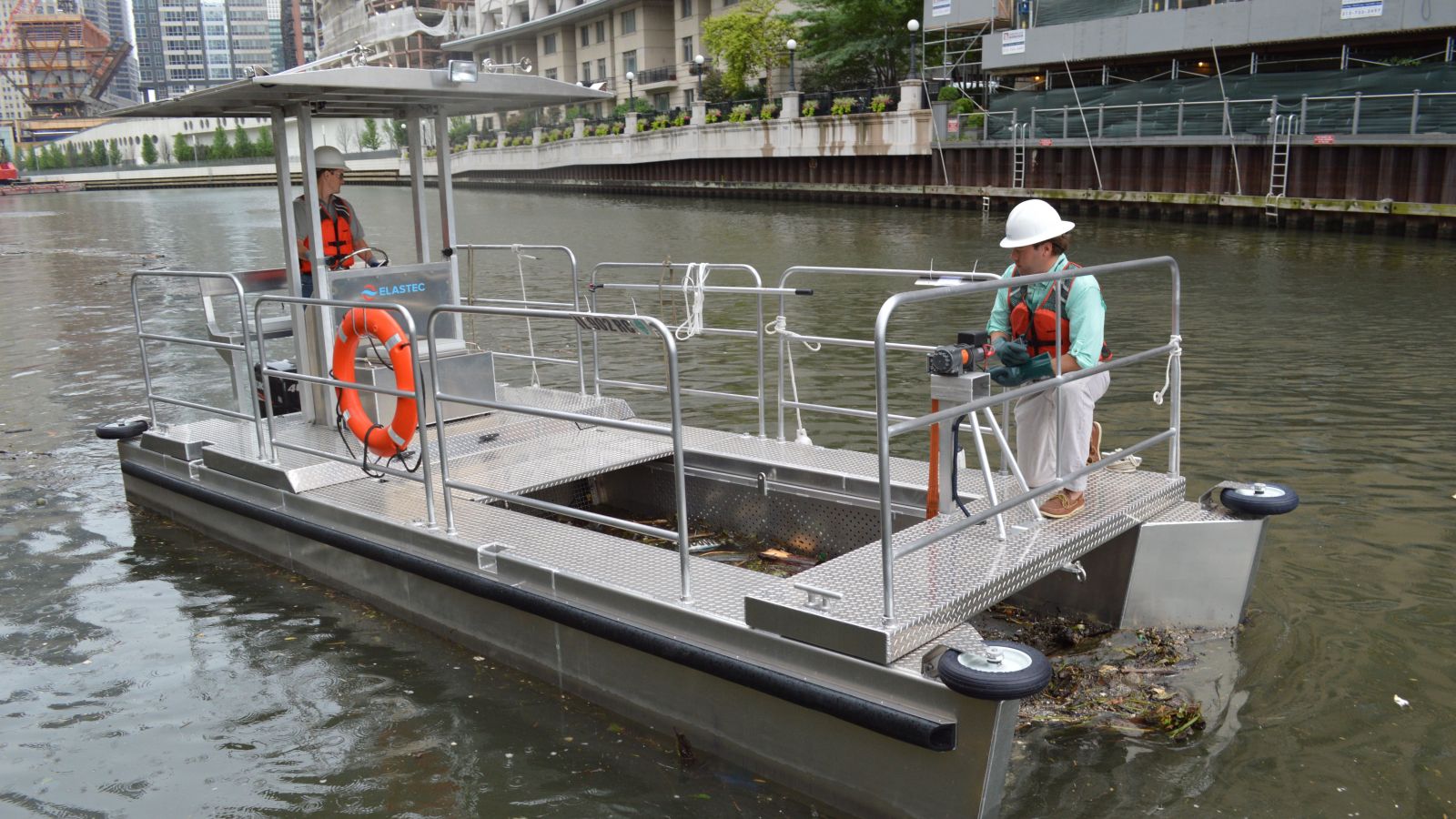 Elastec Manufactures Trash Boats to Clean Waterways